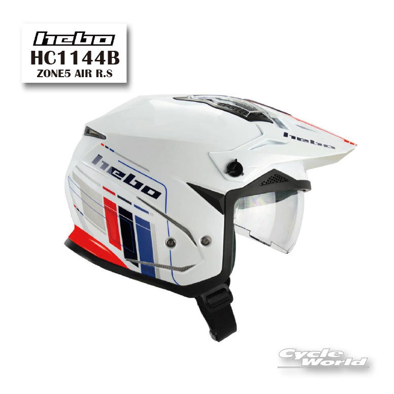 ☆【HEBO】 《HC1144B ZONE5 AIR R.S》 エボ トライアルヘルメット 競技用公道走行不可 エトスデザイン 【バイク用品】｜バイク用品専門店サイクルワールド