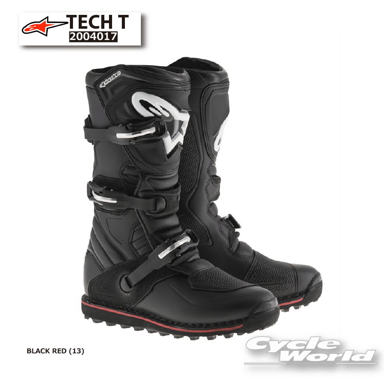 ☆ 正規品【ALPINESTARS】TECH T《2004017》BLACK RED (13)　イタリア取り寄せ テックティー　アルパインスターズ　 モトクロス　オフロード　トライアル　オフロード　ブーツ【バイク用品】