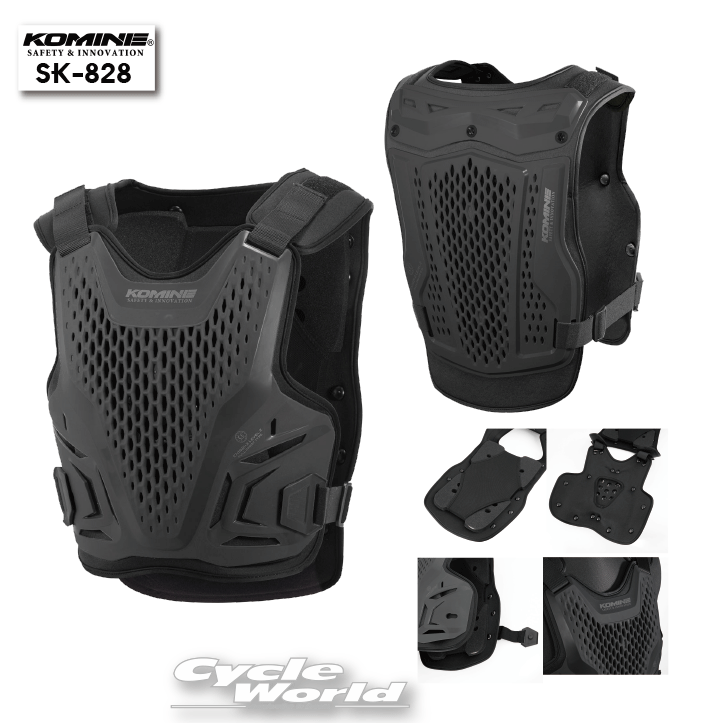 ☆*【KOMINE】SK-828 エアスルーCE レベル2ボディアーマーフィット ツーリング コミネ【バイク用品】|バイク用品専門店サイクルワールド