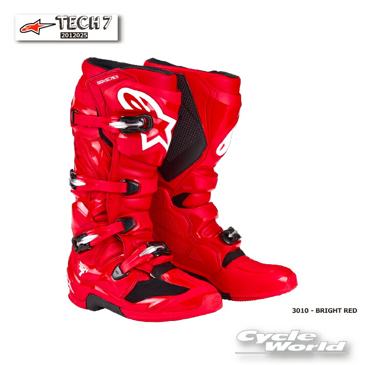 ☆ 正規品【ALPINESTARS】TECH 7 2012025 《3010 - BRIGHT RED》イタリア取り寄せ テック7 　アルパインスターズ　 モトクロス オフロードブーツ　オフロード　MX　TECH7【バイク用品】