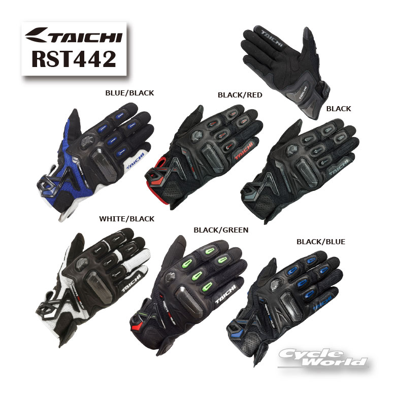 ☆《2026年春夏》【RS TAICHI】RST442｜ラプター メッシュ グローブ グローブ　スマホタッチ　メッシュ　春夏　プロテクター　RSタイチ　アールエスタイチ　26SS【バイク用品】