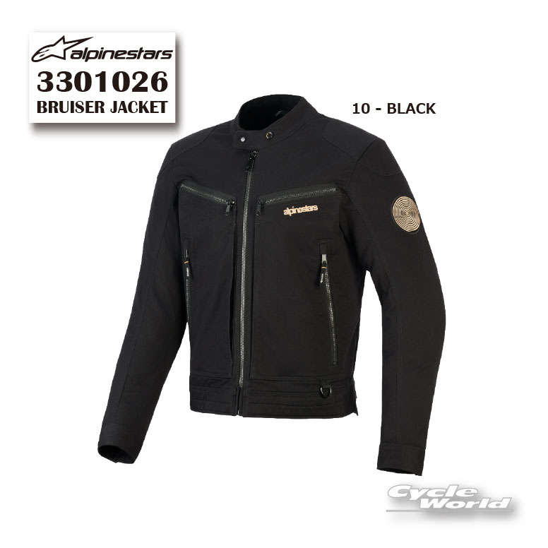 正規品【ALPINESTARS】BRUISER JACKET《3301026》 BLACK (10) イタリア取り寄せ ジャケット ストリート アルパインスターズ 【バイク用品】|バイク用品専門店サイクルワールド