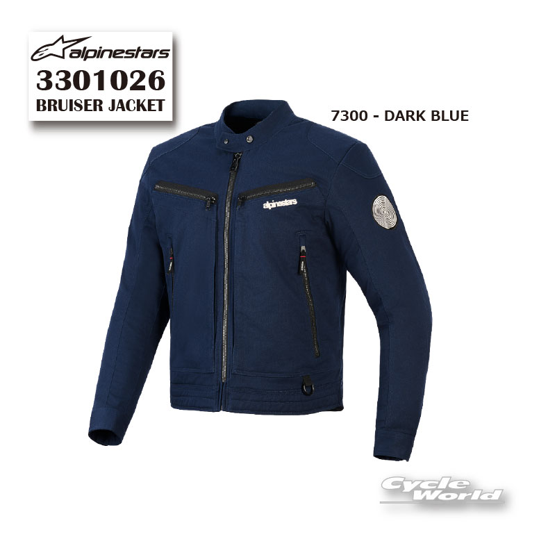 正規品【ALPINESTARS】BRUISER JACKET《3301026》 DARK BLUE (7300) イタリア取り寄せ ジャケット ストリート アルパインスターズ 【バイク用品】|バイク用品専門店サイクルワールド