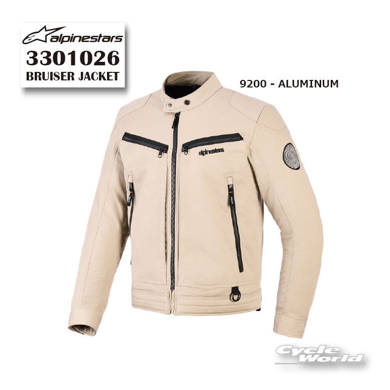 正規品【ALPINESTARS】BRUISER JACKET《3301026》 ALUMINUM (9200) イタリア取り寄せ ジャケット ストリート アルパインスターズ 【バイク用品】｜バイク用品専門店サイクルワールド