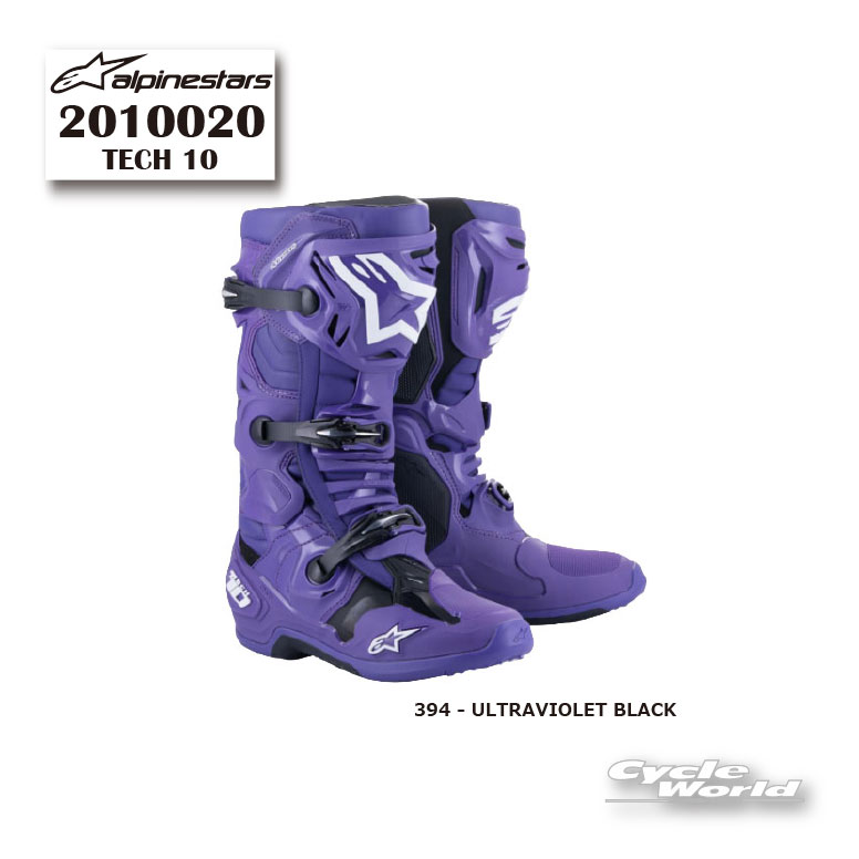 正規品【ALPINESTARS】TECH 10 ブーツ 《2010020》ULTRAVIOLET BLACK (394) イタリア取り寄せ テック10 アルパインスターズ モトクロス オフロード MX【バイク用品】|バイク用品専門店サイクルワールド