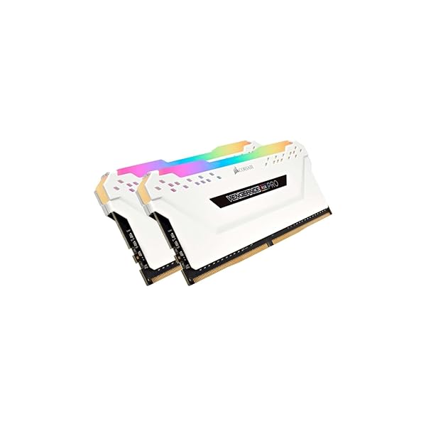 DDR4-3200MHz デスクトップPC用 メモリモジュール VENGEANCE RGB PRO シリーズ ホワイト 16GB [8GB&times;2枚] CMW16GX4M2C3200C16W｜サイクルコネクション店