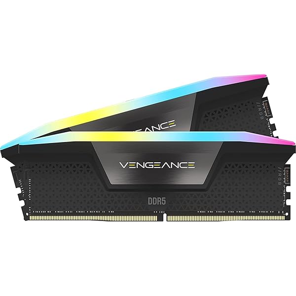 DDR5-6400MHz 事務机とっ始めパソコン用記憶装置 VENGEANCE RGB DDR5続きもの (パソコン5-51200) Intel XMP記憶装置一揃いの道具 32GB 黒いこと [16GB×2枚] CMH32GX5M2B6400C32