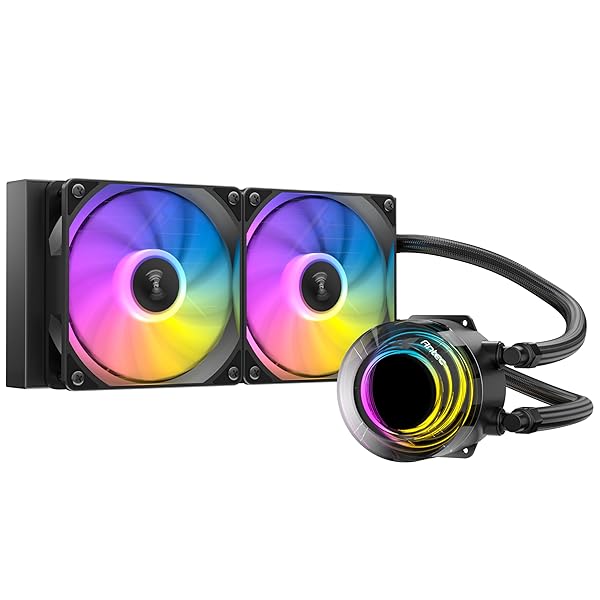ARGB LED気違い積み上げる水冷一体型社会的単位中央処理装置冷房装置 Vortex Lum 240 ARGB