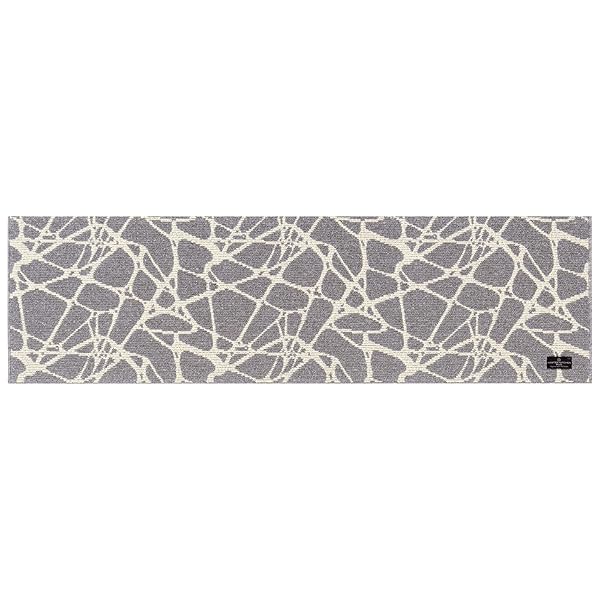 PENTELIKON キッチンマット インテリアマット 約50&times; 180cm ライトグレー ギリシャ製 薄手 床暖房 洗える 61780｜サイクルコネクション店