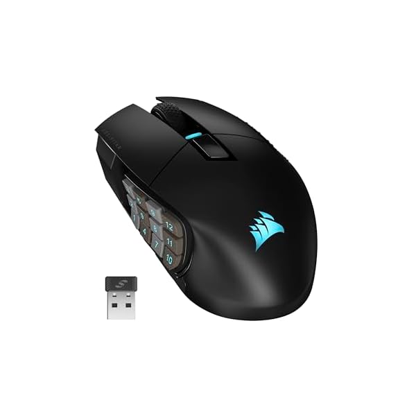 SCIMITAR ELITE WIRELESS 有線・無線電話繋ぎ合わせる相応う ゲーミングマウス CH-9314311-AP MS681