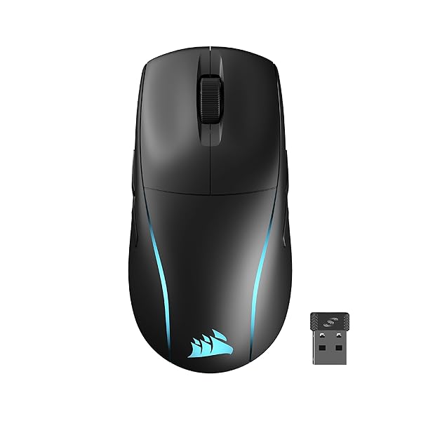 M75 WIRELESS 軽さ RGB ゲーミングマウス iCUE相応う FPS向け 89g 26000 DPI QUICKSTRIKE積み上げる Bluetooth／SLIPSTREAM無線電話繋ぎ合わせる 黒いこと CH-931D010-AP