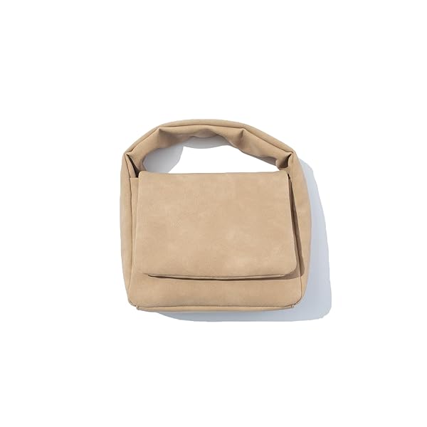 POUCH/MINI BAG TECH LEATHER SUEDE MINI POUCH ベージュ｜サイクルコネクション店