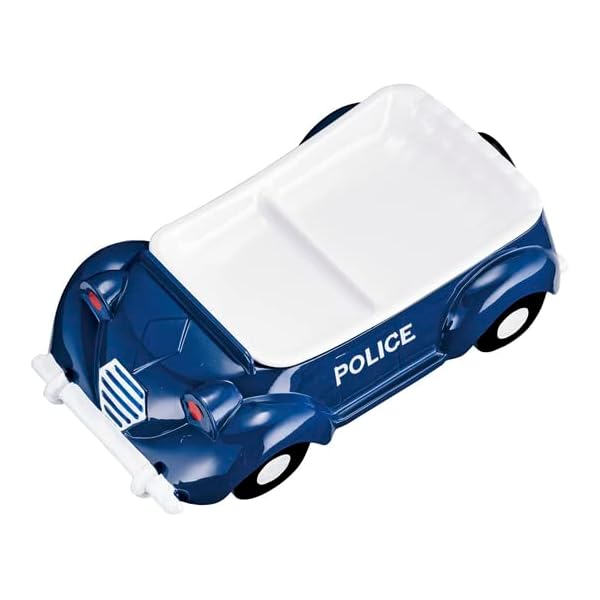 TKG メラミンお子さん晩ご飯皿 オープン 警察当局鉄道車両(青) RLVO706