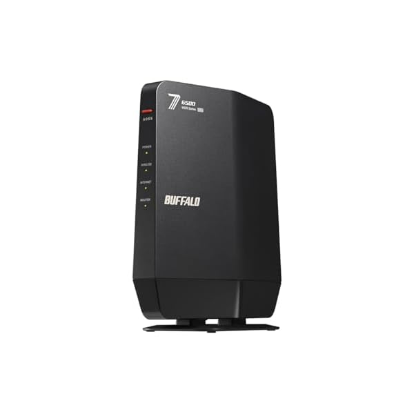 BUFFALO Wi-Fi 7(11be)相応うデュアルダンス楽隊Wi-Fiルータ 5764+688Mbps AirStation WSR6500BE6P-BK [黒いこと]