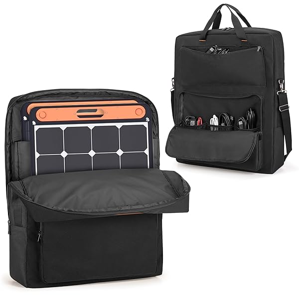 ソーラーパネル ケース 2枚収納 Jackery SolarSaga 100/200に適合して Anker SOLIX PS100/PS200に適合して ｜サイクルコネクション店