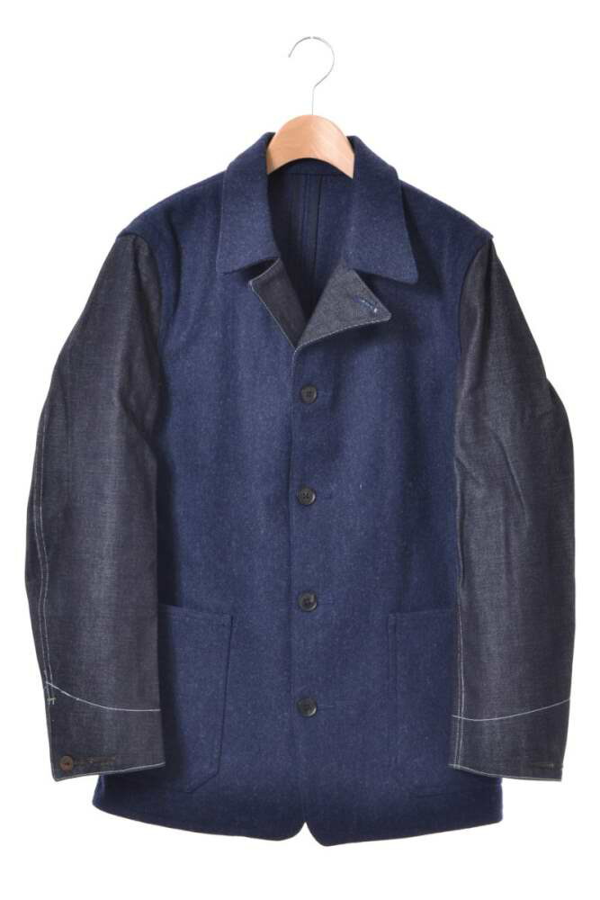 美品 FRANKLIN TAILORED melton denim cover all 上衣 2 米国海軍 フランクリンテーラード 【中古】