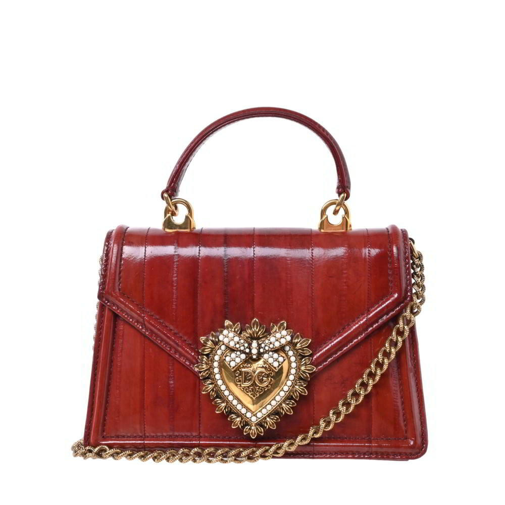 【楽天市場】DOLCE&GABBANA DEVOTION SMALL 2way レザーバッグ SMALL ブラウン ドルチェアンドガッバーナ ...