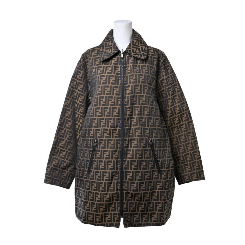 FENDI フェンディ ズッカ柄ボンバージャケット 48 ラガー正規品 FENDI - フェンディ FENDI ジャケット シャツカラー ゴー トゥ