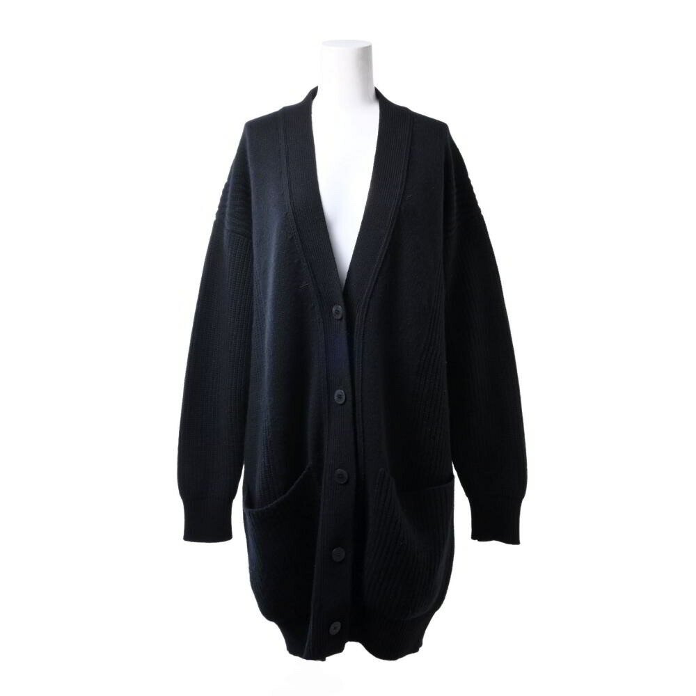 ✨ カシミヤ100% HERMES エルメス　ロングカーディガンL ✨ カシミヤ100% HERMES エルメス ロングカーディガンL