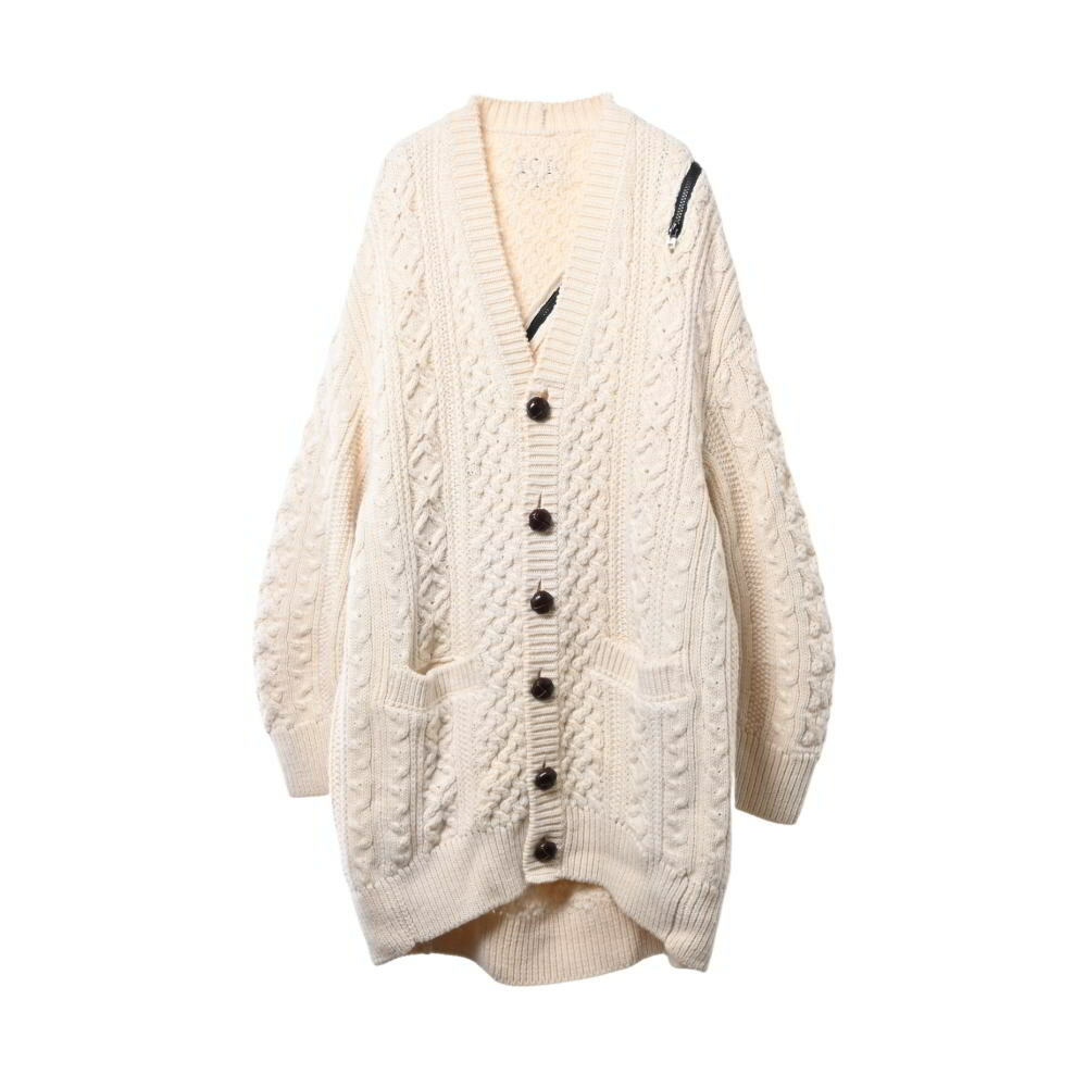 ソロイスト soloist 24aw 44新品　bone 骨　ニット　セーター sbk-0001aw24-khaki-white-