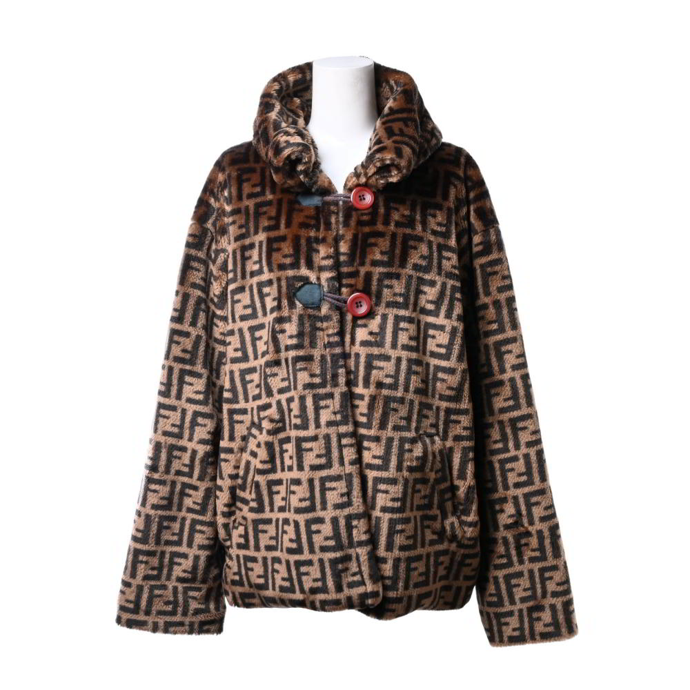レア　希少　FENDI ジャケット 楽天市場】美品 FENDI フェンディ ズッカ柄 サイズ36 ブラック