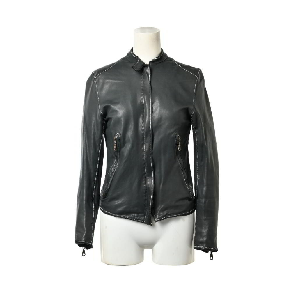 楽天市場】sisii シシ 牛革 カウレザー シングルライダース ジャケット