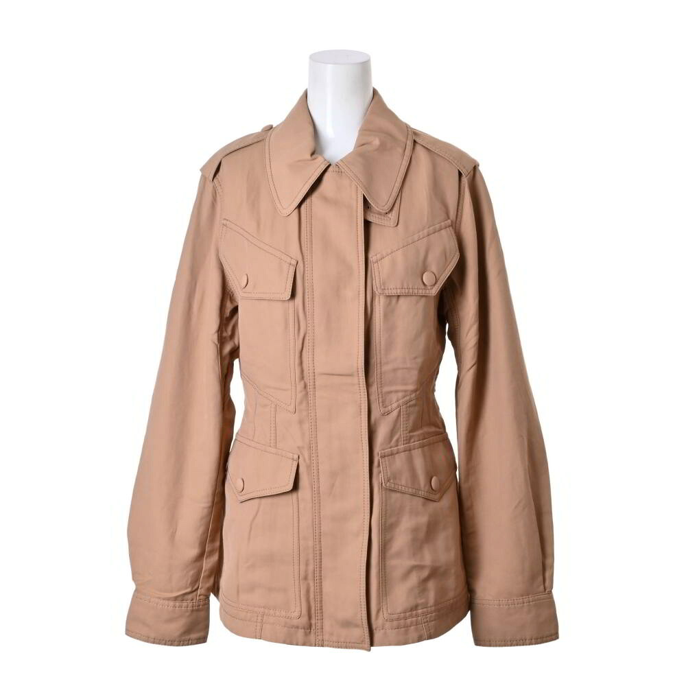 STELLA McCARTNEY コットン混 ジップ ブルゾン 38 ベージュ ステラマッカートニー 【中古】｜CYCLE HEARTS店
