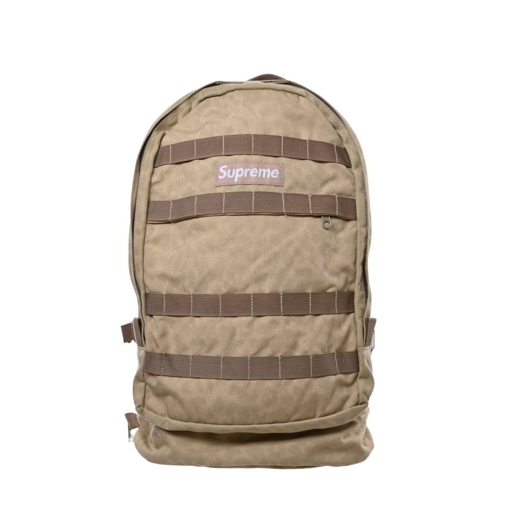 Supreme 2004SS レオパード ボックスロゴ バックパック - ベージュ シュプリーム 【中古】