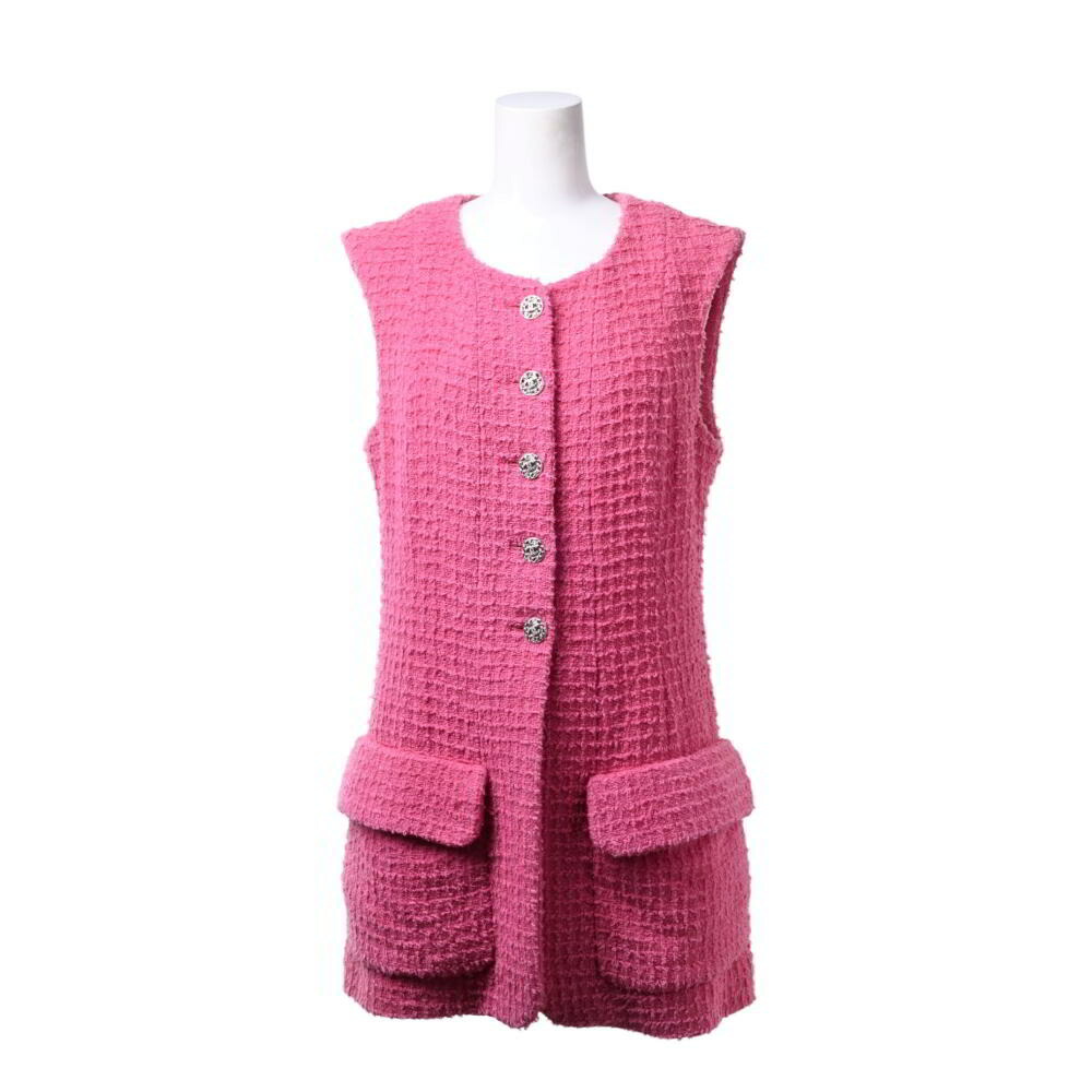 楽天市場】CHANEL シャネル ベスト ピンク ライトパープル レッド