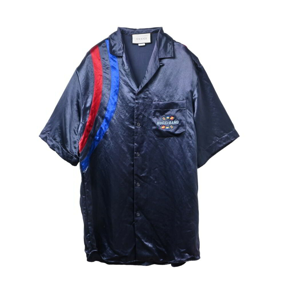 楽天市場】【GUCCI】グッチ アロハシャツ 半袖 コットン100% ブルー