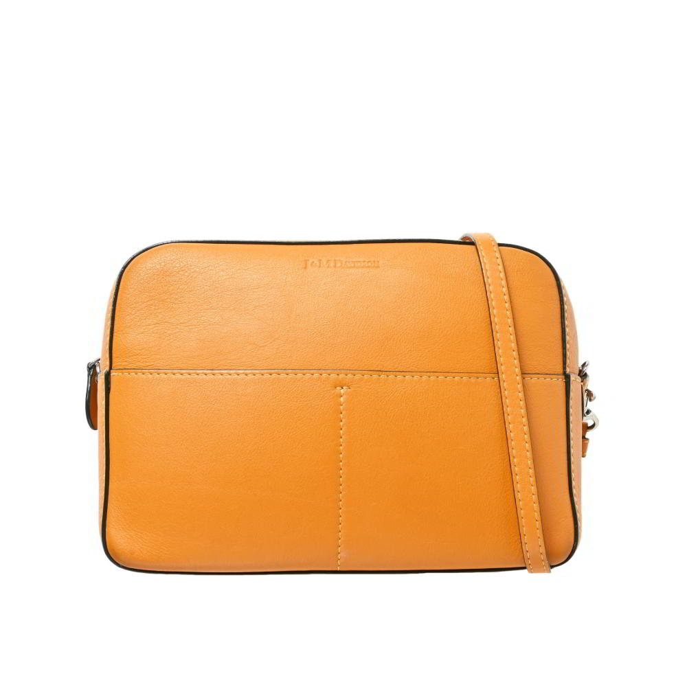 J&M DAVIDSON GABBY レザー ショルダーバッグ - イエロー ジェイアンドエムデヴィッドソン 【中古】｜CYCLE HEARTS店