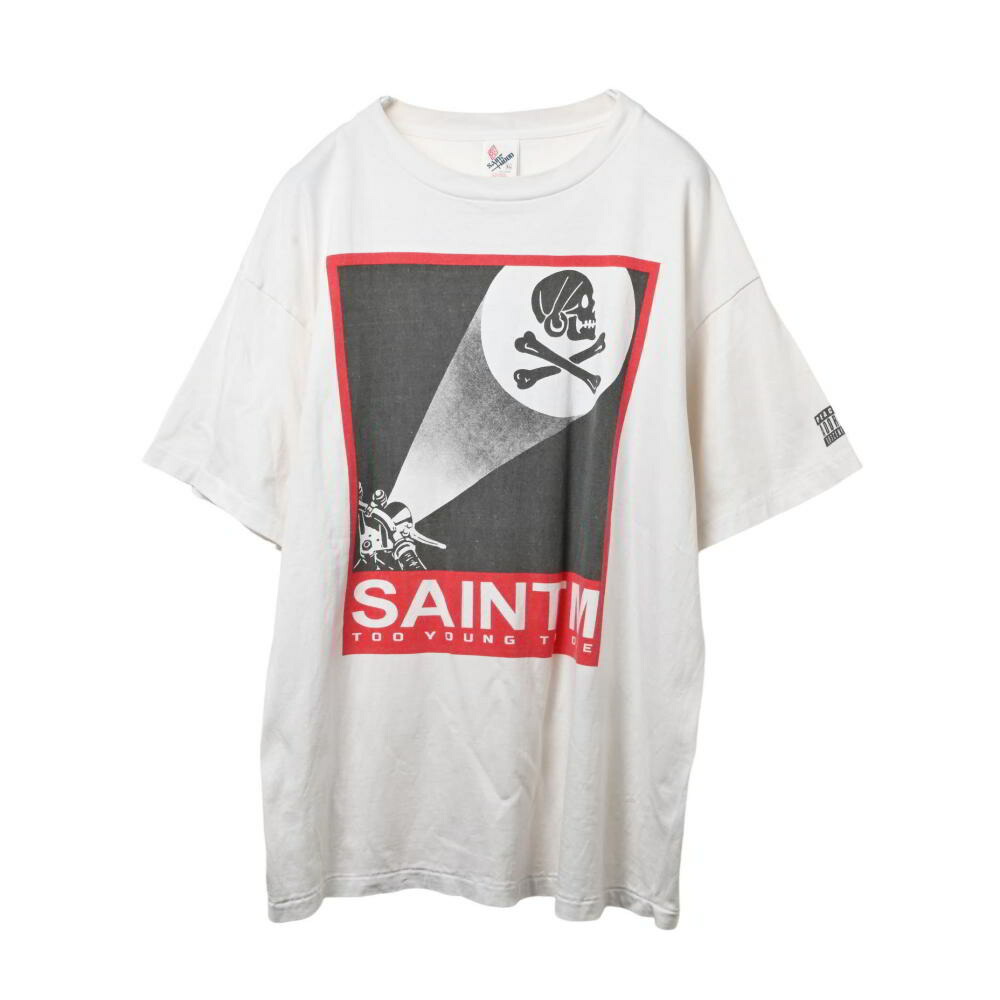 SAINT MICHAEL × NEIGHBORHOOD ETERNAL プリント Tシャツ XL ホワイト セントマイケル 【中古】|CYCLE HEARTS店