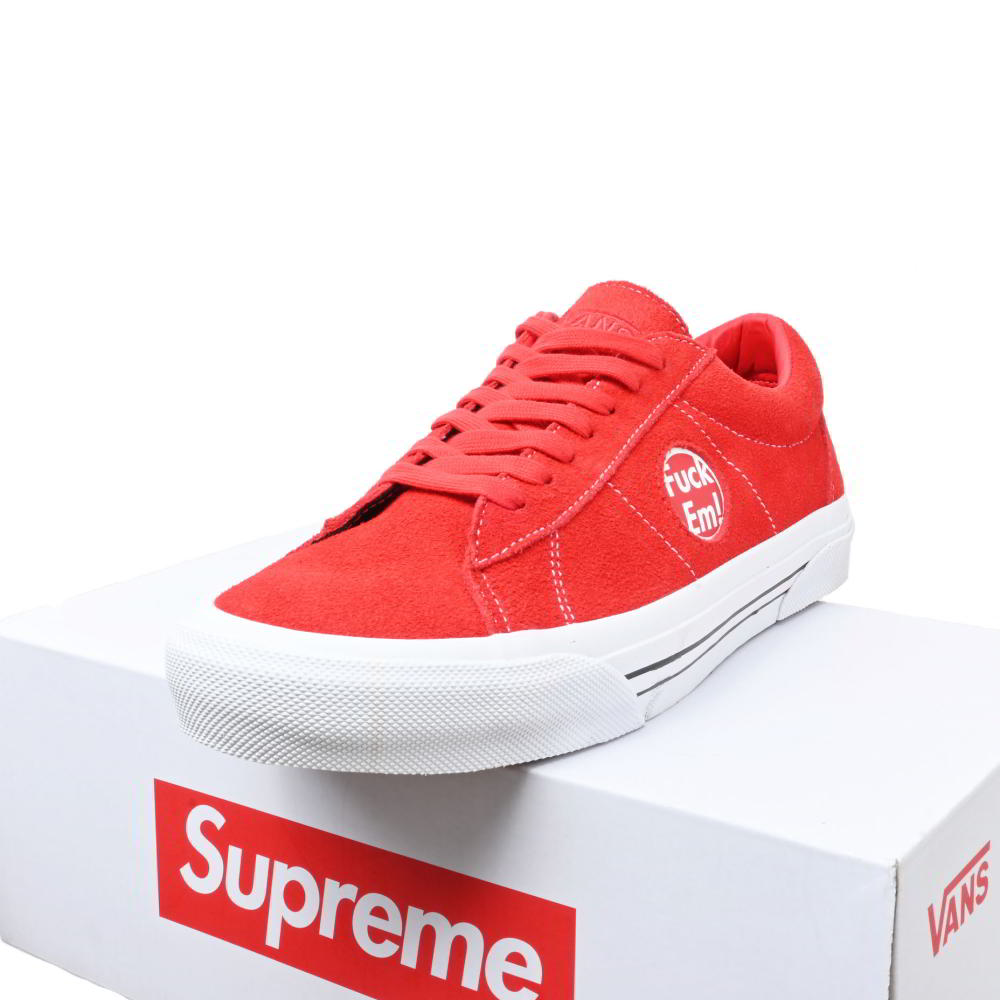 VANS × Supreme Skate Sid S スエード スニーカー 10 レッド バンズ 【中古】|CYCLE HEARTS店