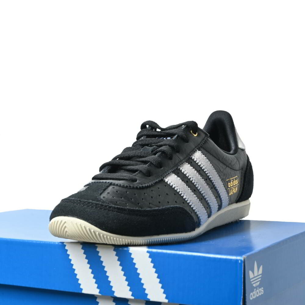 adidas IH5490 JAPAN W なめし革 スニーカー US7 黒いこと アディダス 【中古】