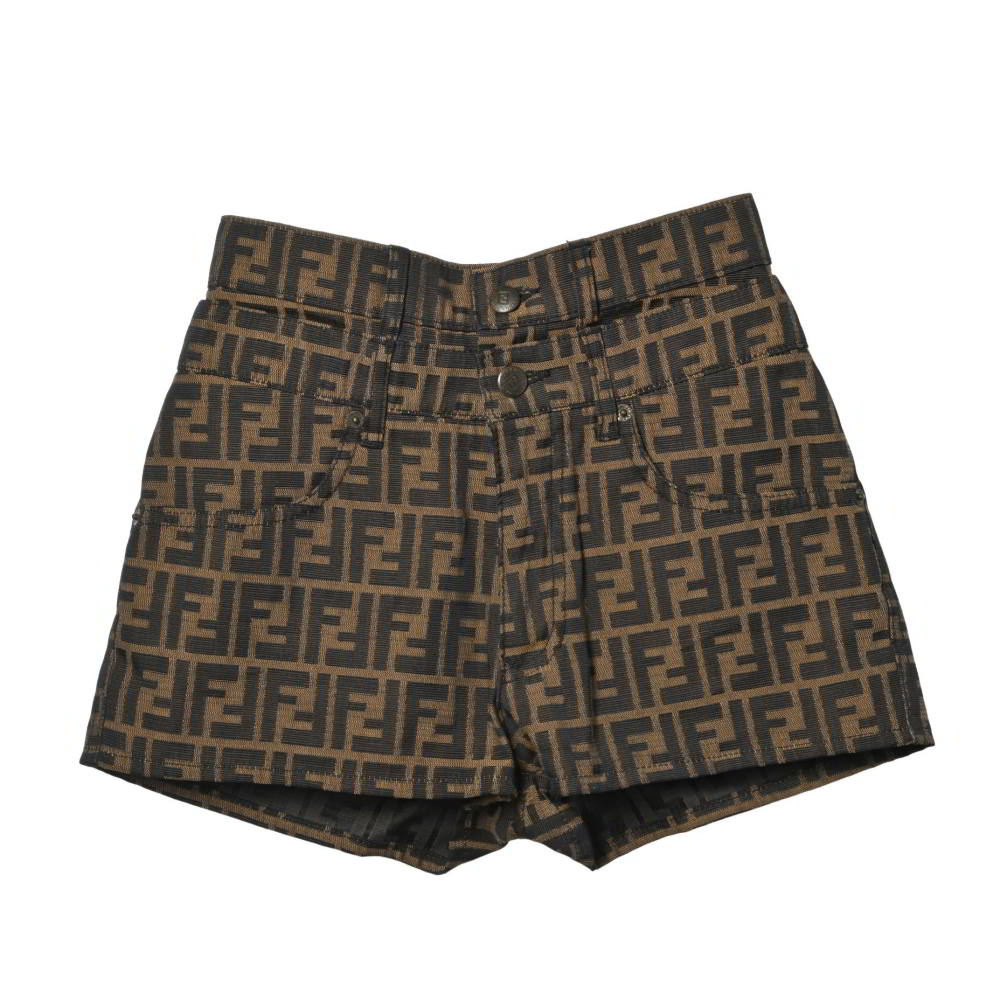 楽天市場】【フェンディ】Fendi FFロゴ グレーシャンブレー コットン