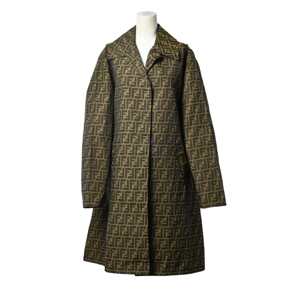 楽天市場】【美品】Vintage フェンディ FENDI コート ズッカ ペカン