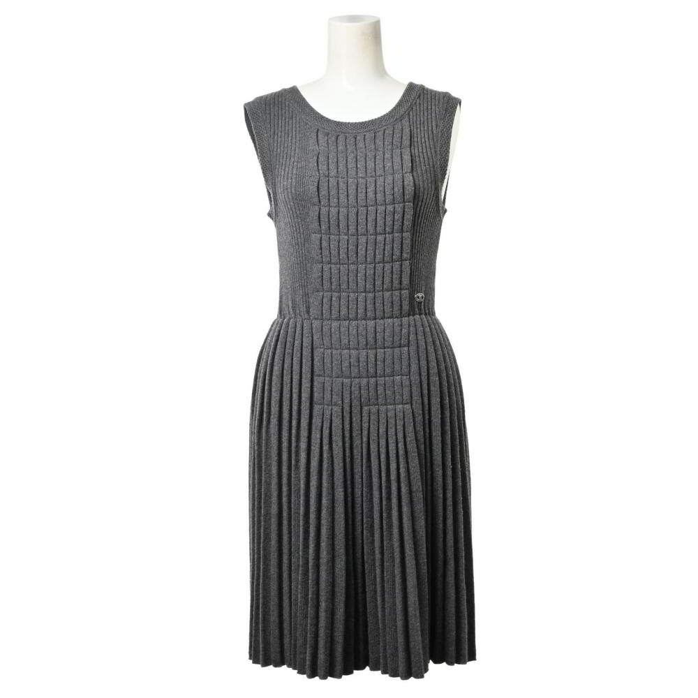 楽天市場】CHANEL シャネル ココマーク 半袖 ニット ワンピース ウール