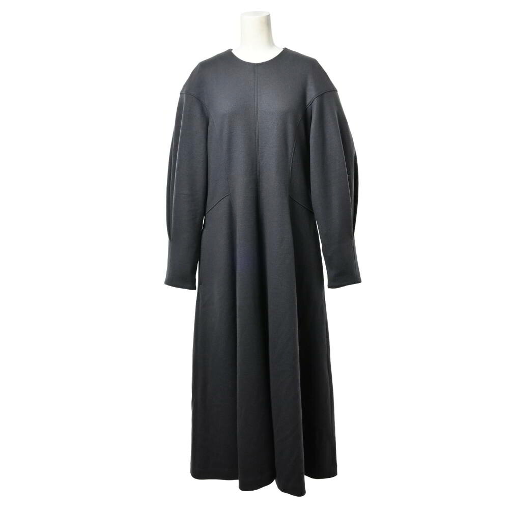Theory Luxe CEERI BLOOM JERSEY 羊毛 衣装 40 薄墨色 セオリーリュクス 【中古】