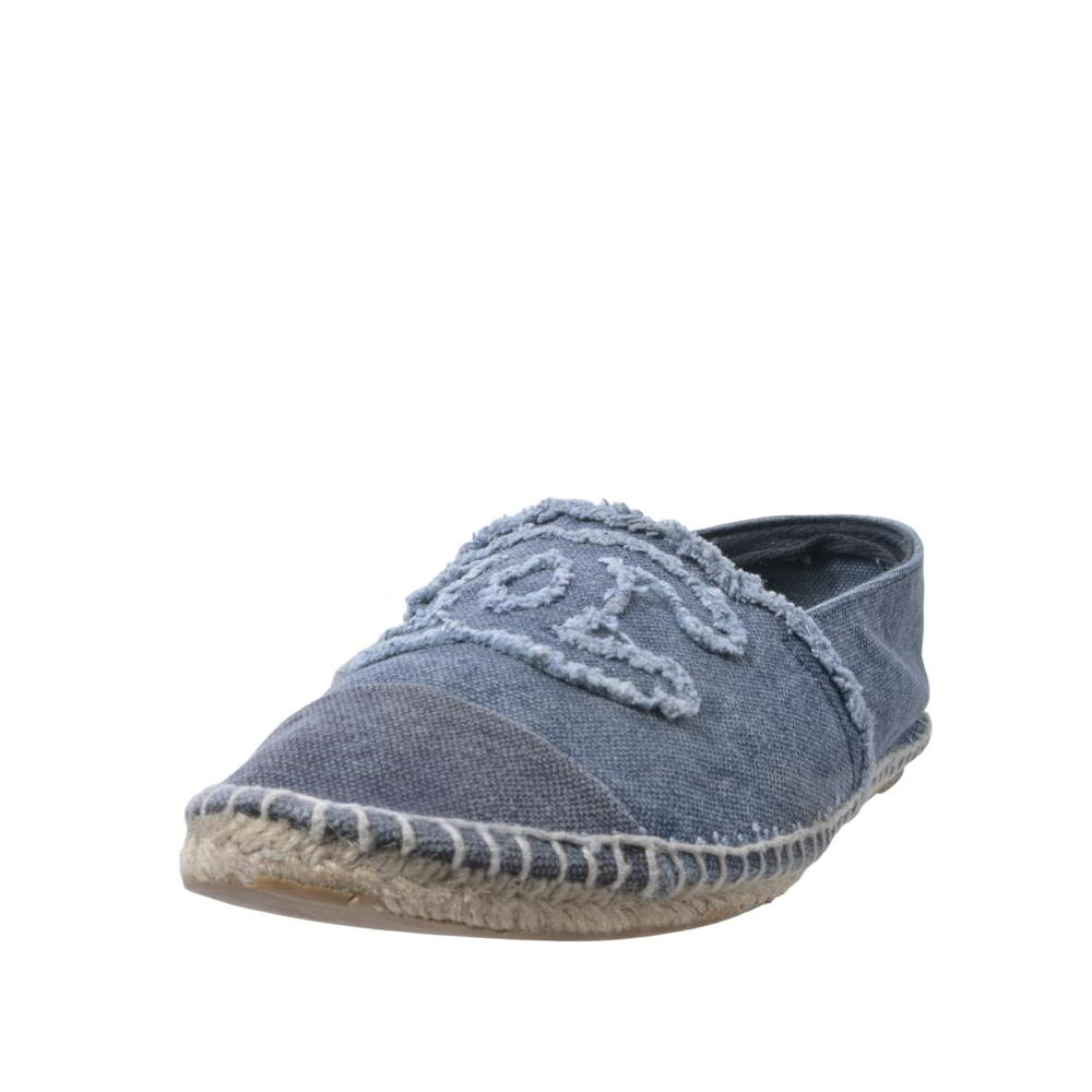 CHANEL ココマーク ジーンズ エスパドリーユ シューズ 39 米国海軍 シャネル 【中古】