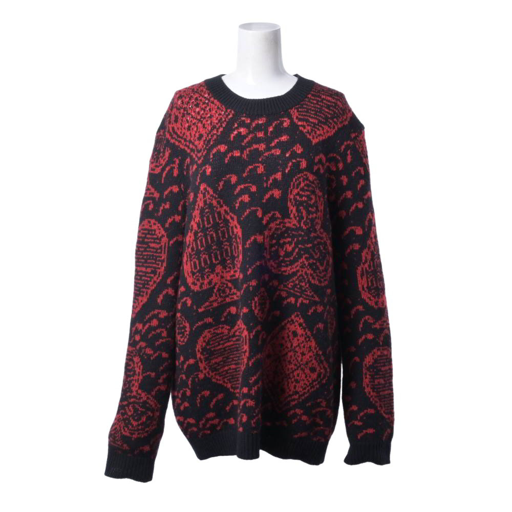 Christian Dior 844S87AM028 総柄 カシミヤ プルオーバー ニット 38 ブラック クリスチャンディオール 【中古】｜CYCLE HEARTS店
