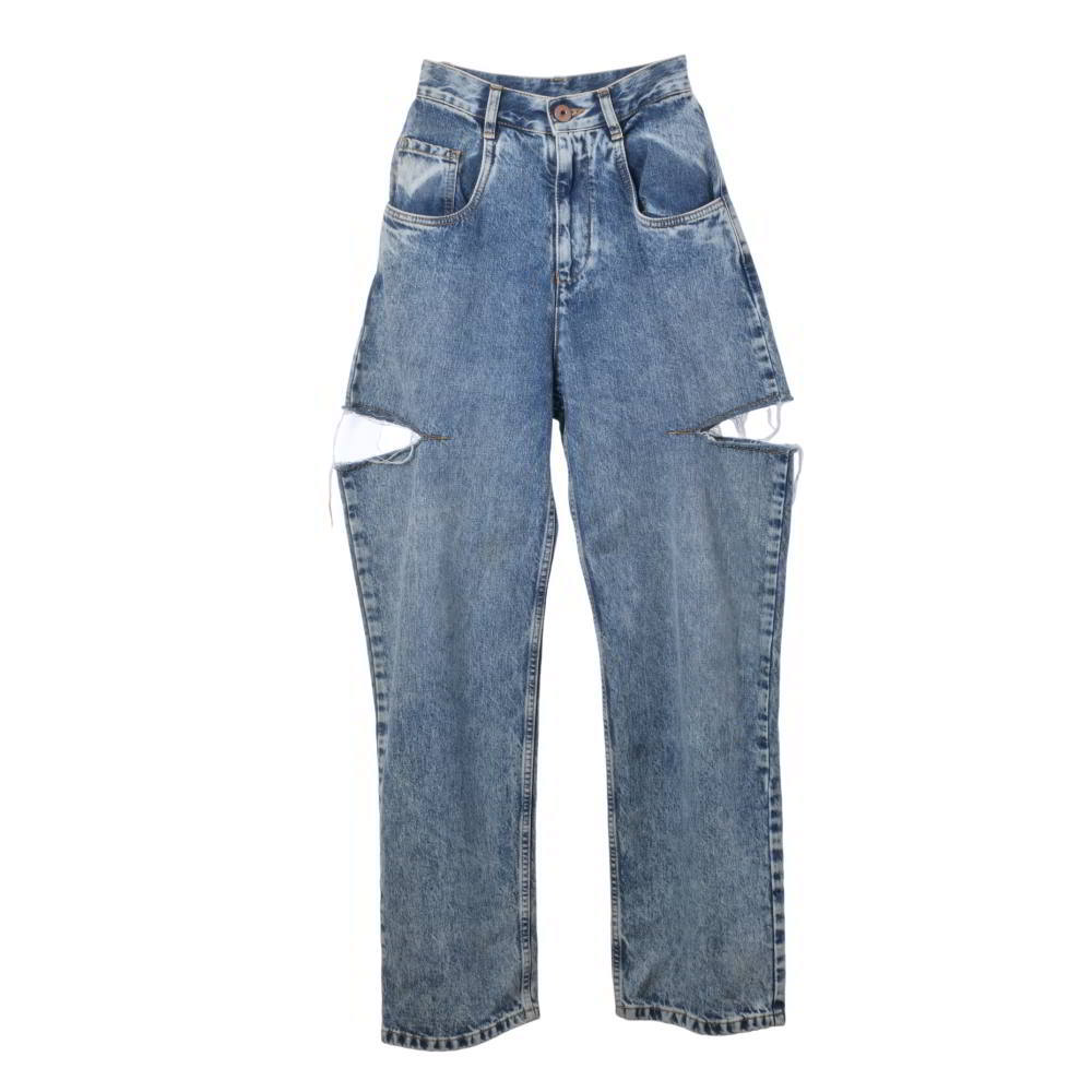 Maison Margiela S51天使の都市0107 姿勢とり捨てる ジーンズ ズボン下 36 青み 住みか マルジェラ 【中古】