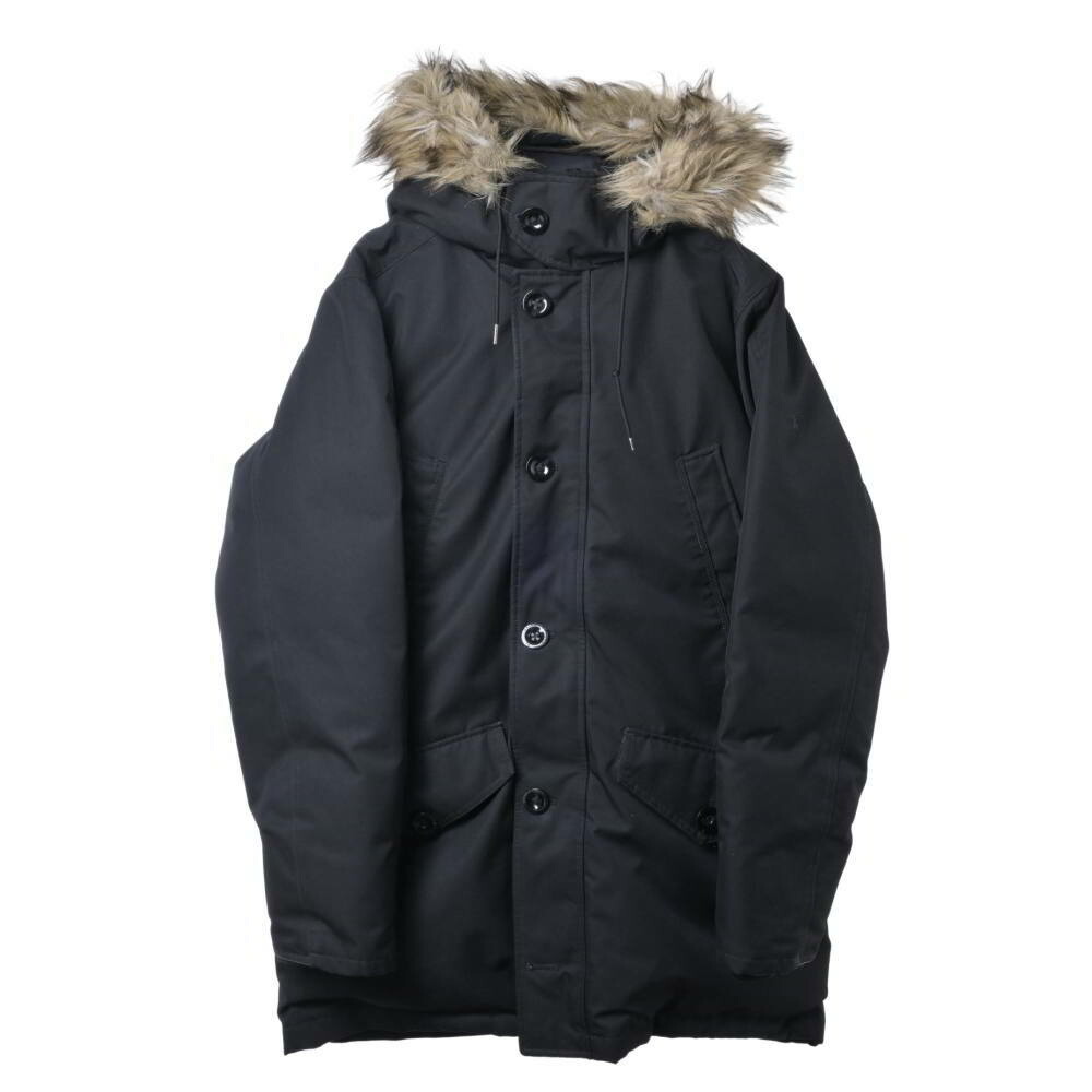 POLO RALPH LAUREN フェイクファー付き添い人 モッズ 落ちこむ パーカー - 黒いこと ポロラルフローレン 【中古】