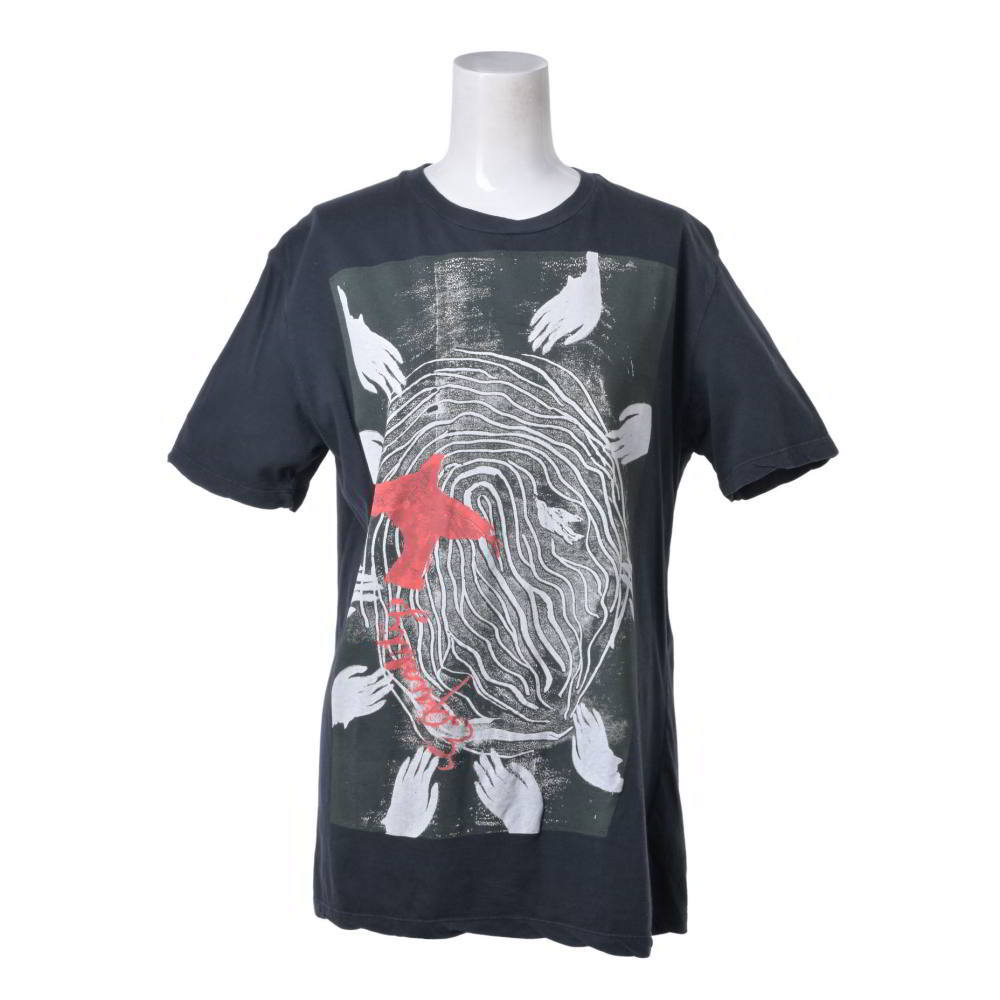 Christian Dior STUSSY グラフィック 刷り上げる プルオーバー S 薄墨色 ディオール 【中古】