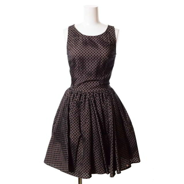 ALAIA PAPIER VITRAIL 御召しもの 衣裳 36 黒いこと アライア 【中古】