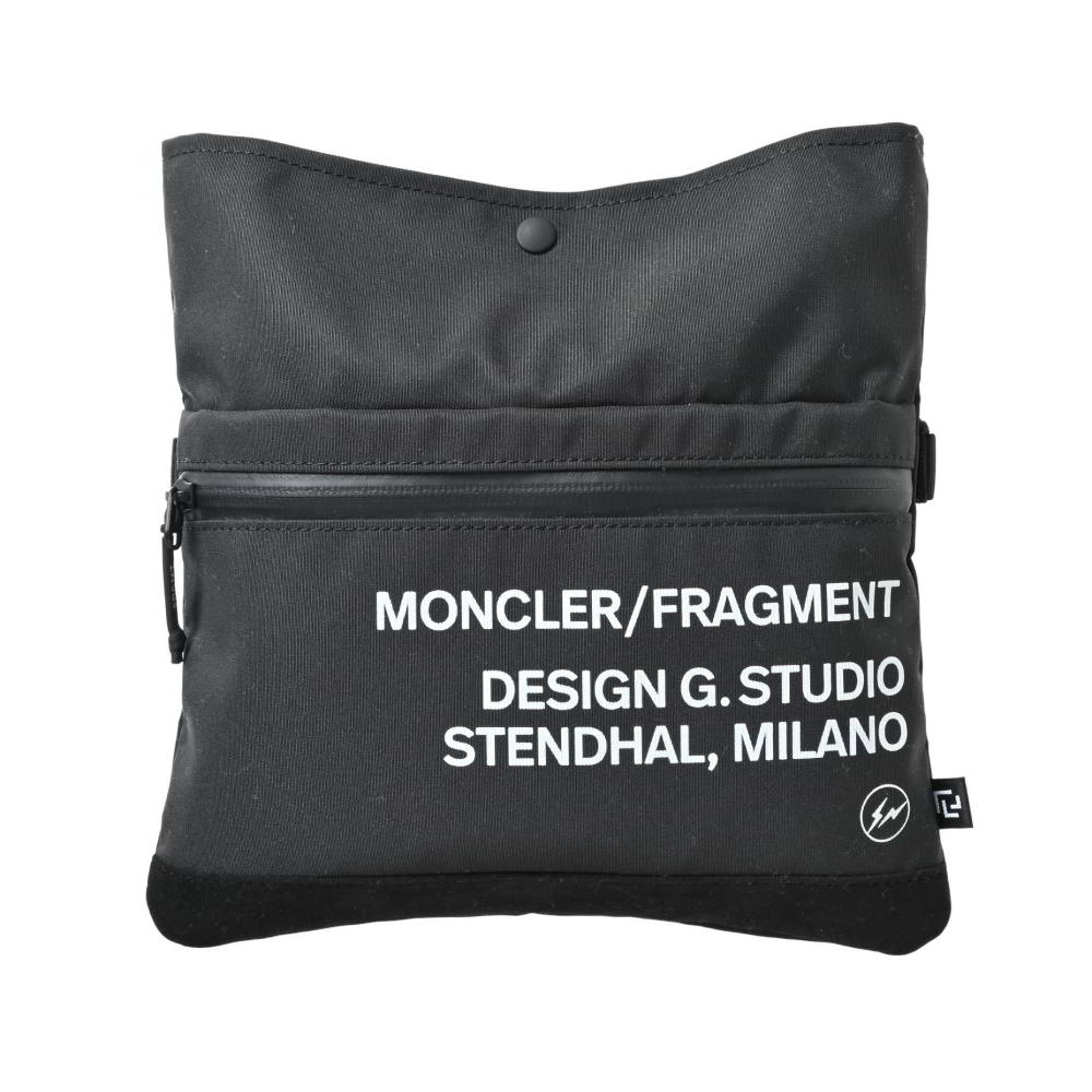MONCLER × FRAGMENT 刷り上げる サコッシュ 御徒面子  肩肉 ONE SIZE 黒いこと モンク軌跡 【中古】