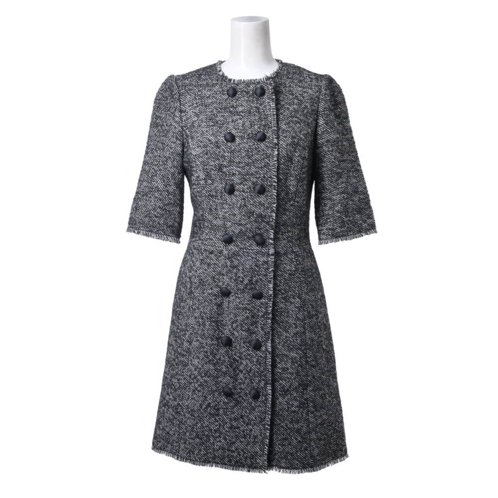 DOLCE\u0026GABBANA ツィード ティーシャツ 衣裳 38 黒いこと ドルチェアンドガッバーナ 【中古】
