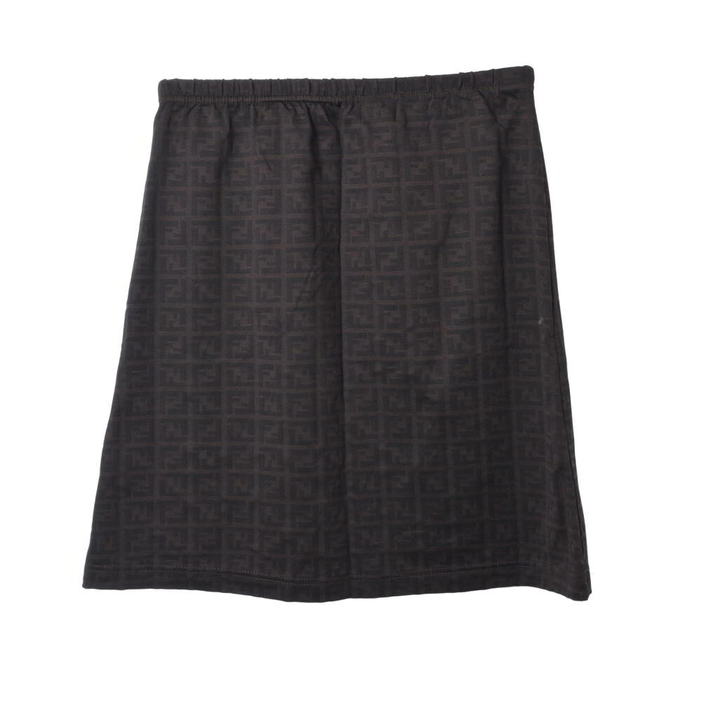 FENDI PO素材 ズッカ スカート 44 ブラウン フェンディ 【中古】|CYCLE HEARTS店