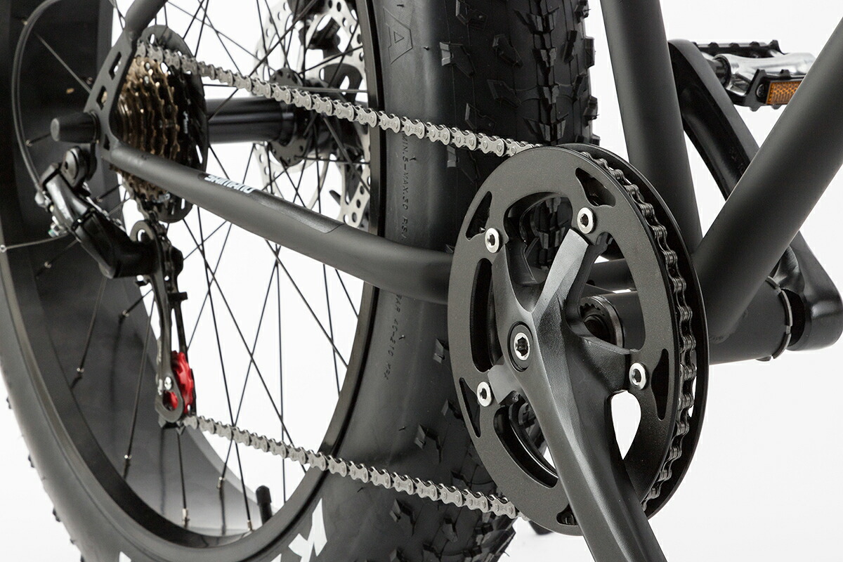 ファットバイク FATBIKE 送料無料 26インチ 6段変速 自転車 マット 