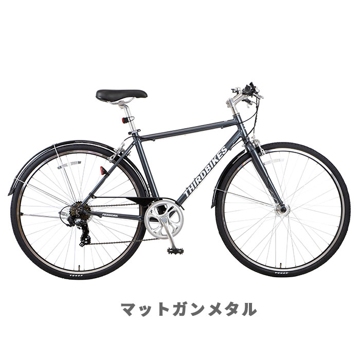 ★セール中P5倍★ 【東京・埼玉・千葉限定店頭受取】THIRDBIKES サードバイクス FESWORK フェスワーク クロスバイク  初めてのスポーツバイク アルミフレーム ライト標準装備 700×32C 外装7段 変速 BAA｜サイクルショップＰＯＮＹ