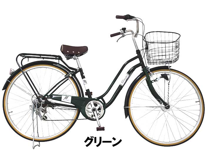 楽天市場 自転車 完成品 完成車 シティサイクル 27インチ ギア付き オートライト シマノ製 6段変速 泥除け Animato アニマト 自転車 Ms276hdr ローラーブレーキ キャリア おしゃれ 人気 通勤 通学 男性 女性 ブラック ホワイト 自転車通販spear